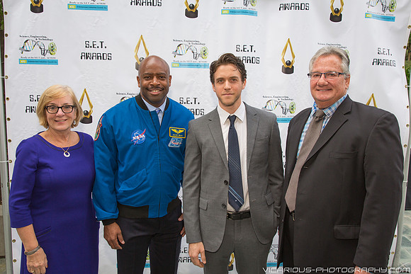 2014 SET Awards-  Marie Gallo Dyak, Leland Melvin, Ashley Zukerman & Brian Dyak 2