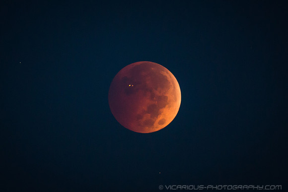 Eclipse with Airplane (08OCT14)